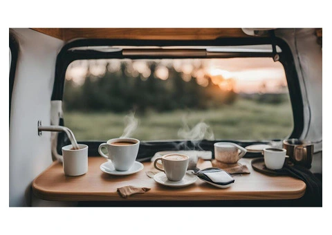 Experience the Convenience and Deliciousness of Coffee On-the-Go with Our Coffee Mobile Van