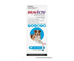 Buy Bravecto Spot On for Large Dogs (20 - 40 kg) Aqua Online