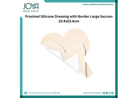 Proximel Silicone Dressing with Border Large Sacrum 23.4cmx23.4cm | Australia