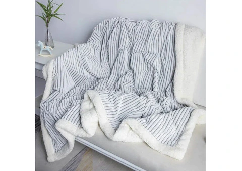 Pcing HME Fleece Sherpa Blanket Soft - 8/8