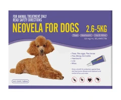 Buy Neovela (Selamectin) Flea and Worming For Dogs 2.5 - 5 Kg Purple Online
