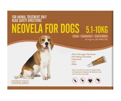 Buy Neovela (Selamectin) Flea and Worming For Dogs 5 - 10 Kg Brown Online