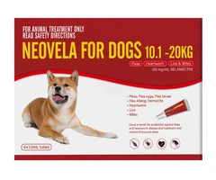 Buy Neovela (Selamectin) Flea and Worming For Dogs 10 - 20 Kg Red Online