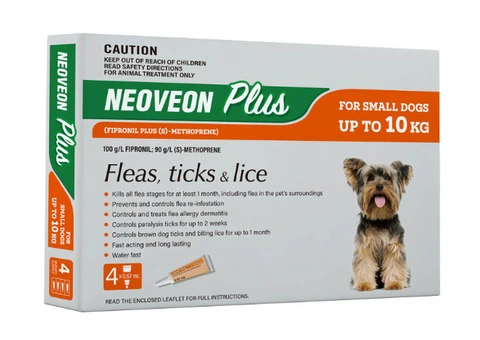Buy Neoveon Plus Flea and Tick For Small Dogs Upto 10kg Orange Online