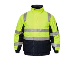Typhoon Hi Vis Modern Bomber Jacket With Tape
