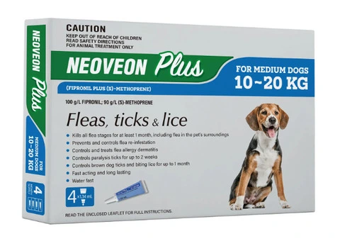 Buy Neoveon Plus Flea and Tick For Medium Dogs 10 to 20kg Blue Online