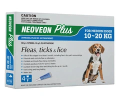 Buy Neoveon Plus Flea and Tick For Medium Dogs 10 to 20kg Blue Online