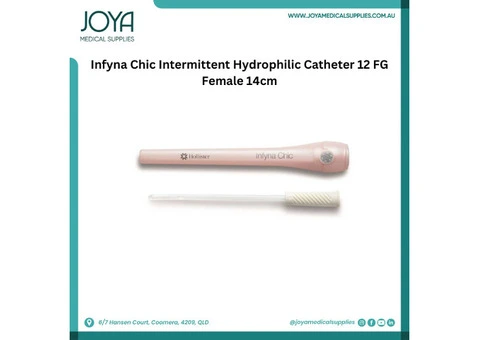 Infyna Chic Intermittent Hydrophilic Catheter 12 FG Female 14cm - Joya Medical Supplies