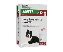Buy Neovet Flea and Worming For Large Dogs 10 to 25kg Red Online