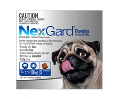 Buy Nexgard Chewables For Small Dogs (4.1 - 10 Kg) Blue Online