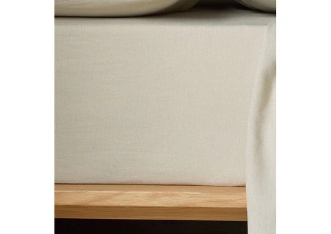 Pure Linen Fitted Sheet ~p~ The Honest Label