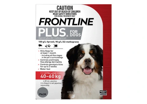 Frontline Plus For Extra Large Dogs 40 To 60Kg (Red)