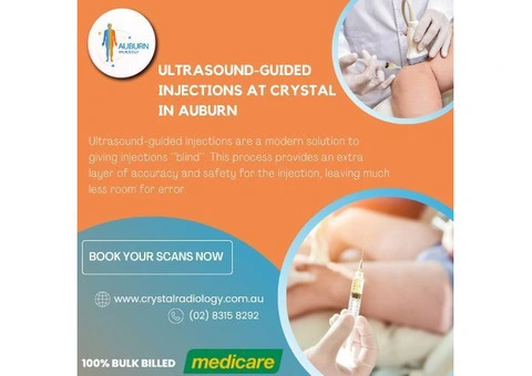 Ultrasound-Guided Injections At Crystal in Auburn.(02) 8315 8292