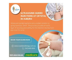 Ultrasound-Guided Injections At Crystal in Auburn.(02) 8315 8292