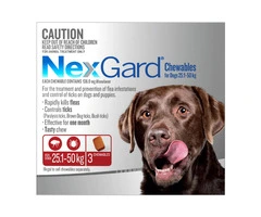 Buy Nexgard Chewables For Large Dogs (25 - 50 Kg) Red
