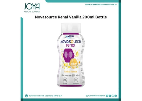 Novasource Renal Vanilla 200ml Bottle | Australia - Joya Medical Supplies