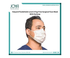 Halyard Fluidshield Level 3 Fog-Free Surgical Face Mask With Earloop | Australia