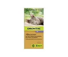 Buy Drontal Wormer For Small Cats 4kg |Pet Worm treatment | VetSupply