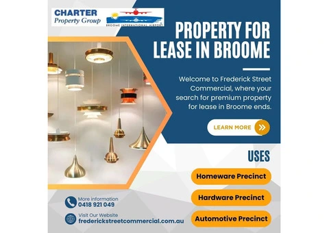Property for Lease in Broome | Frederick Street Commercial
