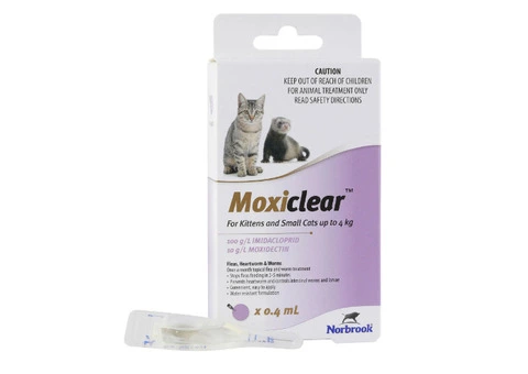 Moxiclear for Kittens and Small Cats Up To 4 kg (Purple)
