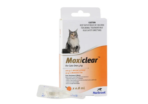 Moxiclear for Cats Over 4 kg (Orange)