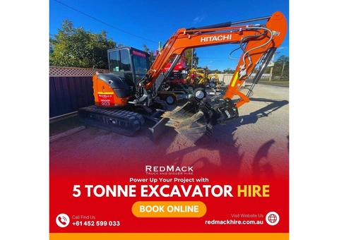 Get the Job Done Right with 5 Tonne Excavator Dry Hire