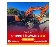 Get the Job Done Right with 5 Tonne Excavator Dry Hire