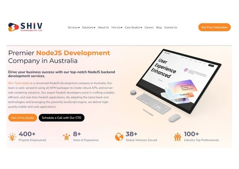 Top NodeJS Development Company in Australia by Shiv Technolabs