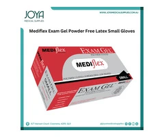 Mediflex Exam Gel Powder Free Latex Small Gloves | Australia