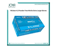 Niclean 4.2 Powder Free Nitrile Extra Large Gloves | Australia
