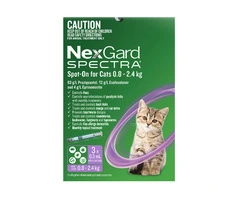 Nexgard Spectra Spot-On for Kittens and Small Cats 0.8 to 2.4kg