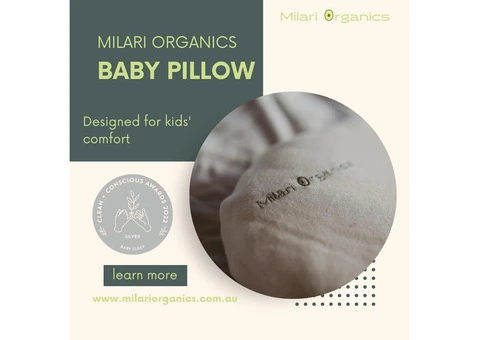 Milari Organics Baby Pillow : Premium and Safe Pillow for Babies