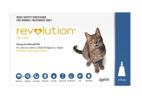 Revolution (Selamectin) For Cats (Blue)