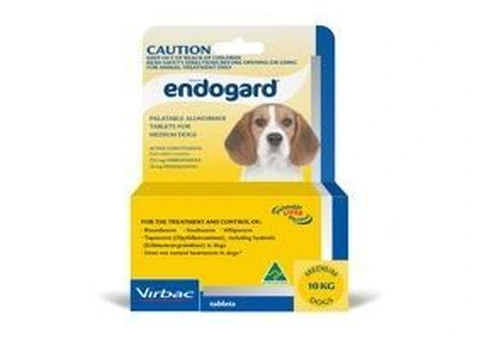 Buy Endogard Wormers for Medium 10kg Yellow Pack |Pet Worm treatment | VetSupply