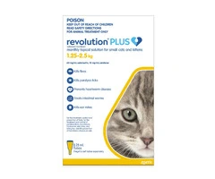Revolution Plus for Kittens and Small Cats 1.25 - 2.5Kg (Yellow)