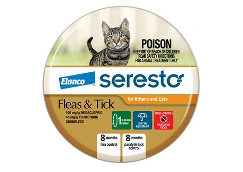 Seresto Flea Collar for Kittens & Cats (Orange)