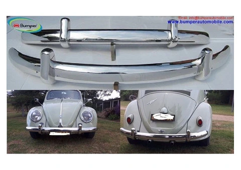 Volkswagen Beetle Euro style bumper (1955-1972) by stainless steel - 2/4