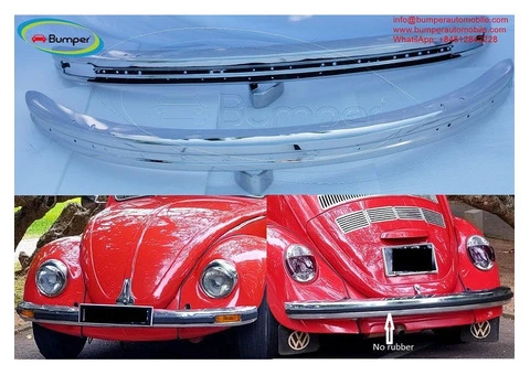 Volkswagen Beetle bumpers 1975 and onwards by stainless steel - 2/4