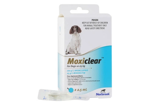 Moxiclear for Medium Dogs 10-25 kg (Teal)