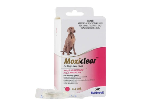 Moxiclear for Large Dogs Over 25 kg (Pink)