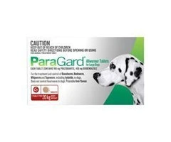 Buy Paragard Broad Spectrum Wormer Tablets for Large Dogs 20kg |Pet Worm treatment | VetSupply