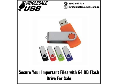 Secure Your Important Files with 64 GB Flash Drive For Sale