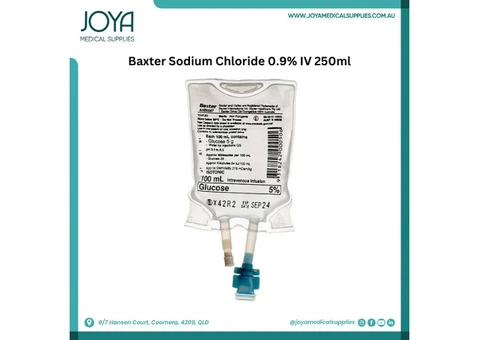 Baxter Sodium Chloride 0.9% IV 250ml | Australia - Joya Medical Supplies