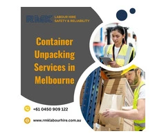 Container Unpacking Services in Melbourne