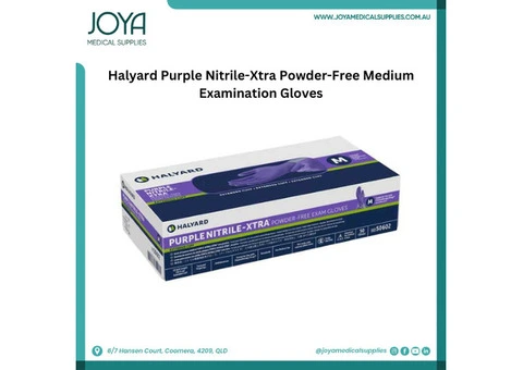 Halyard Purple Nitrile-Xtra Powder-Free Medium Examination Gloves | Australia