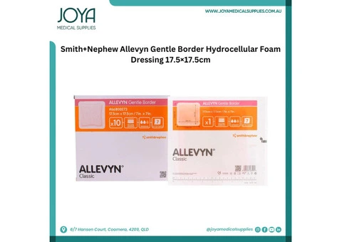 Smith+Nephew Allevyn Gentle Border Foam Dressing 17.5x17.5cm | Australia