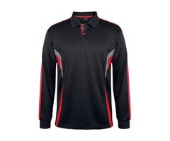 Mens Podium Long Sleeve Cool Polo
