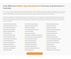 Affordable Mobile App Development Solutions in Australia