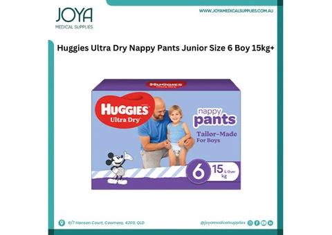 Huggies Ultra Dry Nappy Pants Junior Size 6 Boy 15Kg+ | Australia