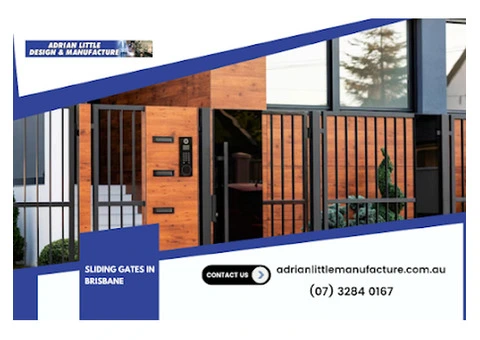 Custom Sliding Gates in Brisbane | Adrian Little Design & Manufacture